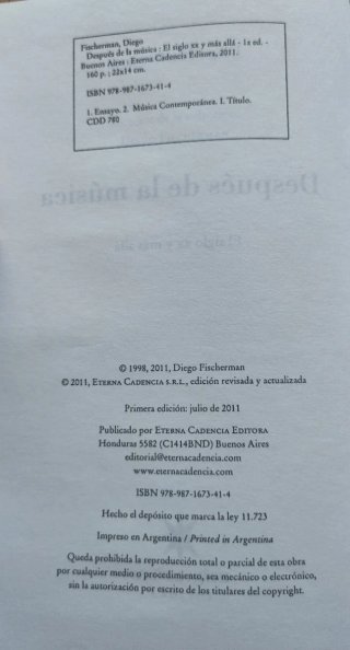 Después de la música el siglo xx y más allá
