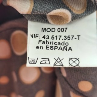 Vestido lunares retro Y2K talla 40