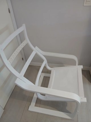 Sillón Poäng Ikea Tela Roja