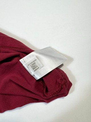 Camiseta Adidas Roja Tallas 3 Rayas