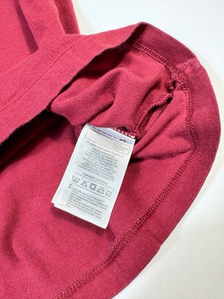 Camiseta Adidas Roja Tallas 3 Rayas