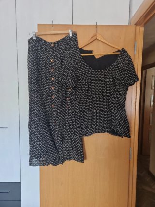 Conjunto falda y top estampado