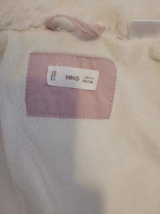Abrigo niña rosa
