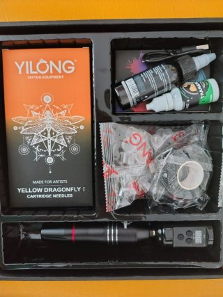 Kit Máquina Tatuaje Yilong Inalámbrica