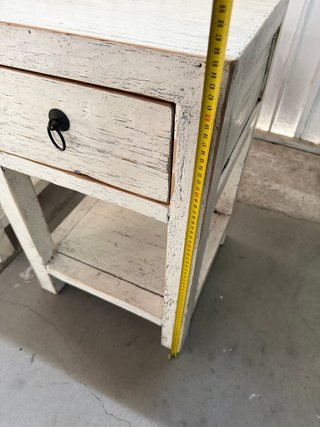 Pareja Mesitas de Noche Madera envejecida
