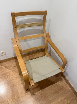 Sillón Poäng Ikea Negro Madera