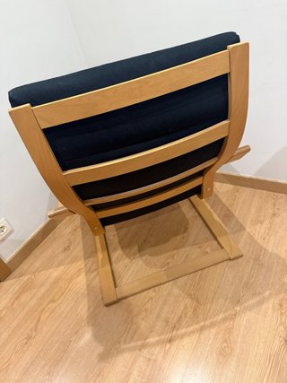 Sillón Poäng Ikea Negro Madera