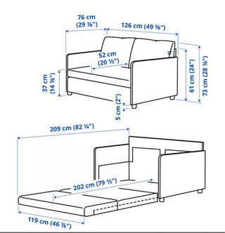 Sofá Cama Ikea Fridhult Gris