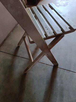 Silla de madera plegable