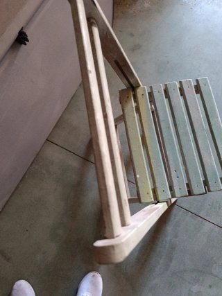 Silla de madera plegable