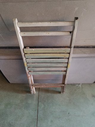 Silla de madera plegable