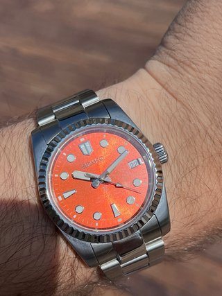 Seiko Mod Datejust Naranja