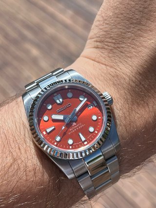 Seiko Mod Datejust Naranja
