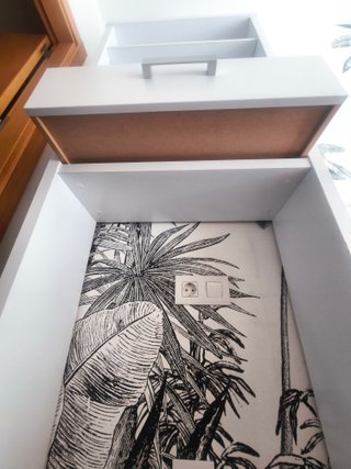 Estantería Blanca Baño con Cajón (sobre WC)