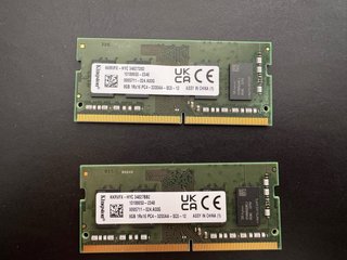2x Kingston 8GB DDR4 3200MHz SODIMM