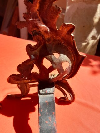 Antiguos morillos para chimenea estilo Luis XV.