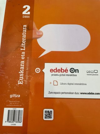 Euskara eta literatura, 2 DBH.