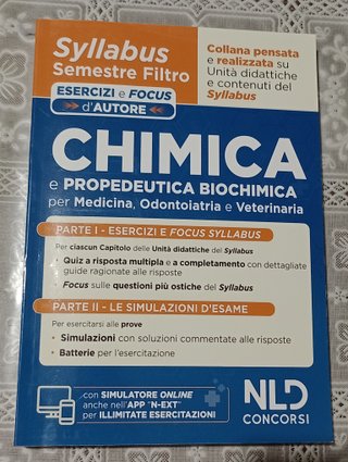 Libro eserciziario di chimica e biochimica