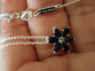 Conjunto Joyería Flor Zafiro y Diamante Talla 52