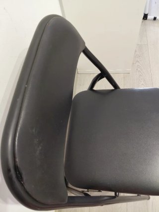 Silla plegable negra