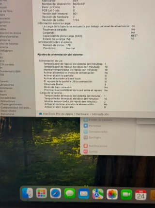 Macbook pro 15" 2019 i7/16/256