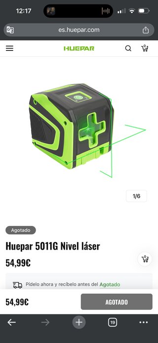 Nivel Láser Huepar 5011G Verde