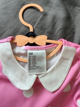 Disfraz Minnie Mouse Rosa Lunares 3-6 Meses