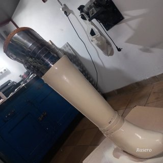Patas de picar pulidas y pintadas