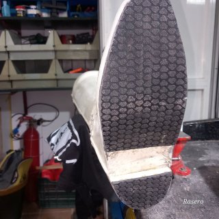 Patas de picar pulidas y pintadas