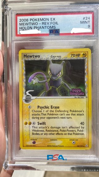 Mewtwo EX Holon Phantoms PSA 9