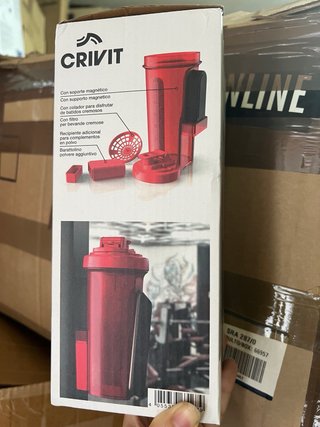 2 Botellas Magnéticas CRIVIT Gimnasio 0,8L