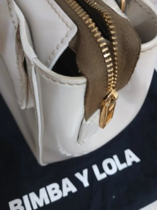 Bolso Bimba y Lola Beige y Dorado