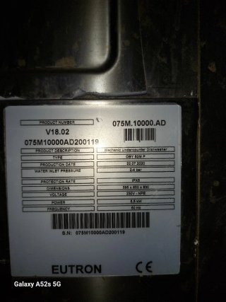 Lavavajillas industrial EUTRON trifásico