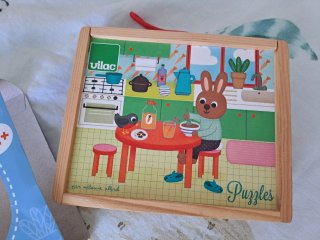 Puzzle de madera Vilac La Maison 4x6 piezas