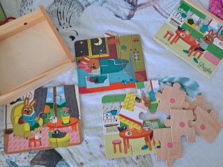Puzzle de madera Vilac La Maison 4x6 piezas