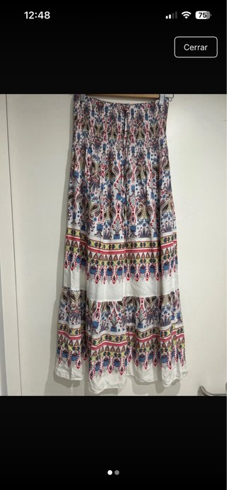 Falda/Vestido Estampada Boho