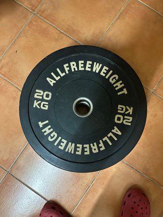 Pareja Discos Bumper 20kg ALLFREEWEIGHT