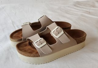 Sandalias Beige Plataforma Little Camila's