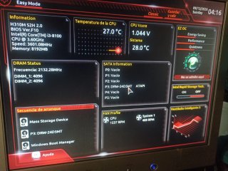 PC ASUS i3 8ª Gen SSD 120GB 8GB RAM