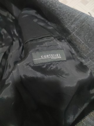 Chaqueta de traje gris hombre