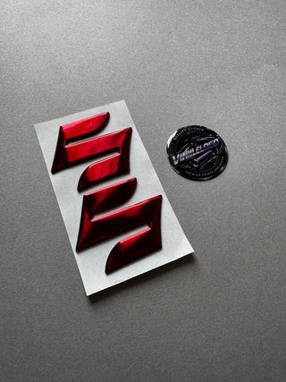 2 EMBLEMAS SUZUKI MOTO HAYABUSA GSX-R LOGO ROJO