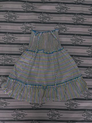 Vestido infantil de verano a rayas