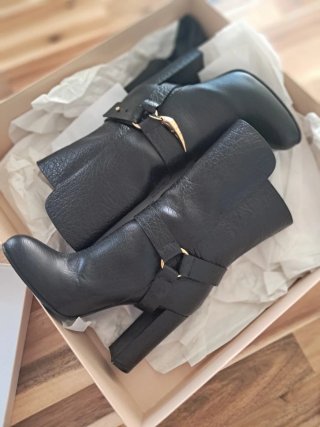 Botines Roberto Cavalli Negros Tacon Alto