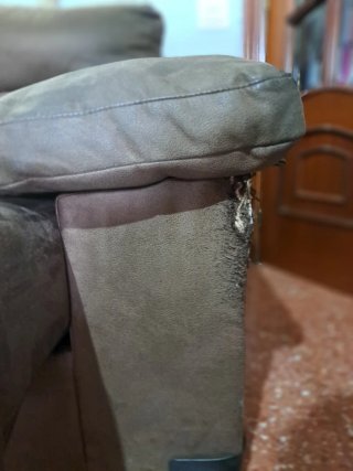 Sofá de Piel Marrón