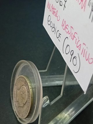 1 Lira Stemma 1867 Zecca Milano Autentica