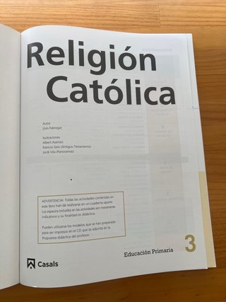 Religión Católica educación primaria 3