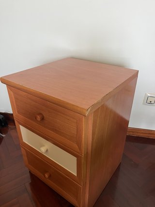 Mesillas de noche / Cajoneras madera 3 cajones