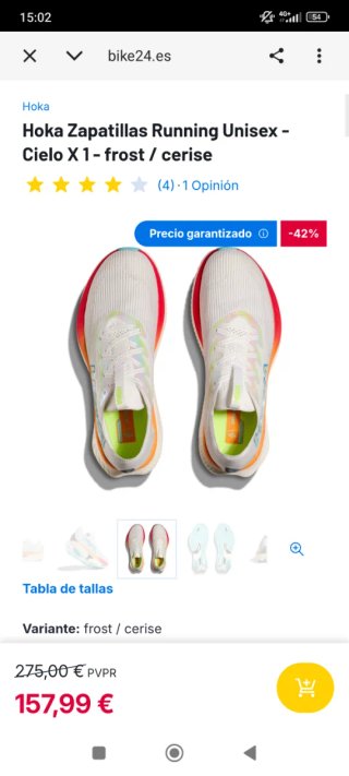 Zapatillas Hoka Cielo X1 Talla 38