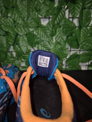 Zapatillas Asics Azul y Naranja