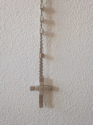 Rosario de pared artesanal 110 cm
